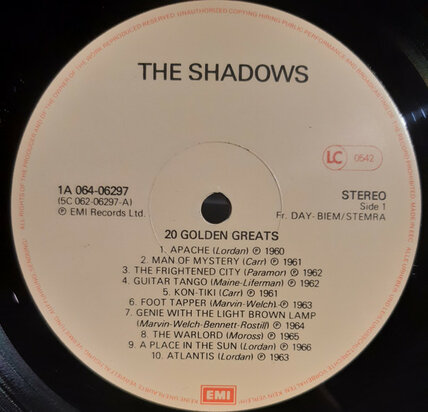 The Shadows - 20 Golden Greats (Vinyl LP)