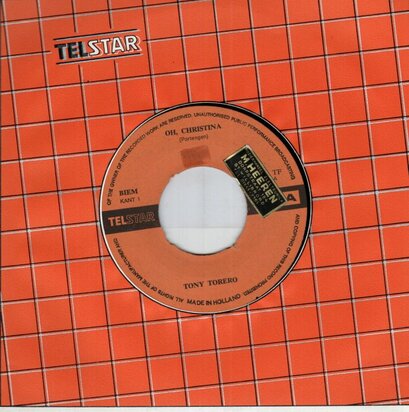 Tony Torero - Oh, Christina + Ol, Ol (Vinylsingle)