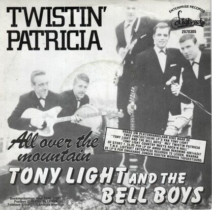 Tony Light & Bell Boys - Twistin' Patricia + All over the mountain (Vinylsingle)