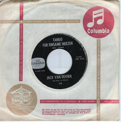 Jack van Doorn - Tango Fur Einsame Herzen + Bei Nacht In Mexico (The Nights Of Mexico) (Vinylsingle)