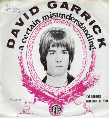 David Garrick - A certain misunderstanding + I'm looking straight at you (Vinylsingle)