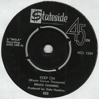 Bruce Channel - Keep on + Barbara Allen (Vinylsingle)