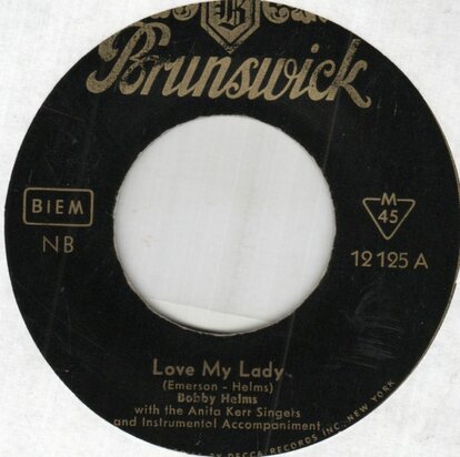 Bobby Helms - Love My Lady + No Other Baby (Vinylsingle)