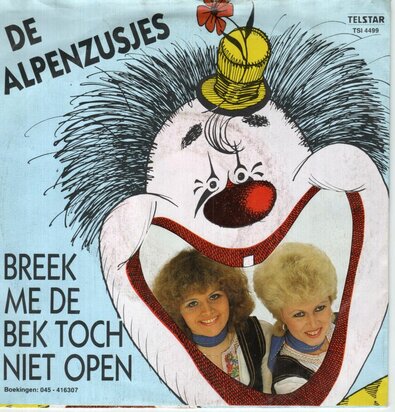 Alpenzusjes - Breek me de bek toch niet open + Cowboy whiskey-dick (Vinylsingle)