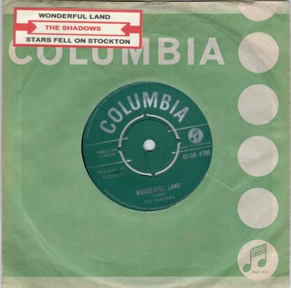 Shadows - Wonderful land + Stars fell on Stockton (Vinylsingle)