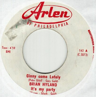 Brian Hyland / Gore Lesley +2 - Ginny come lately + It's my party+2 (Vinylsingle)