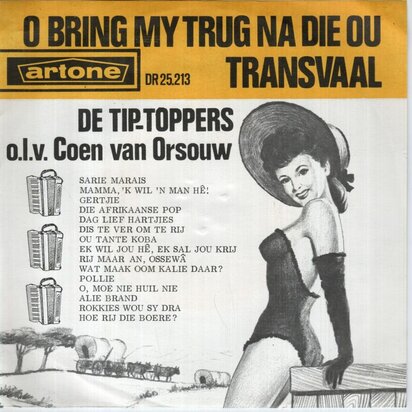Tip Toppers - O bring my trug na die ou Transvaal  (Vinylsingle)