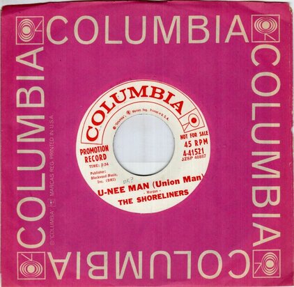 The Shoreliners - Laughing Polka  + U-Nee Man (Union Man) (Vinylsingle)