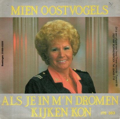 Mien Oostvogels - Als je in m'n dromen kijken kon + Kom terug bij mij (Vinylsingle)