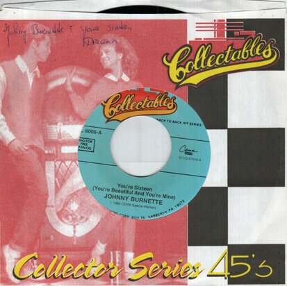 Johnny Burnette - You're sixteen + Dreamin (Vinylsingle)