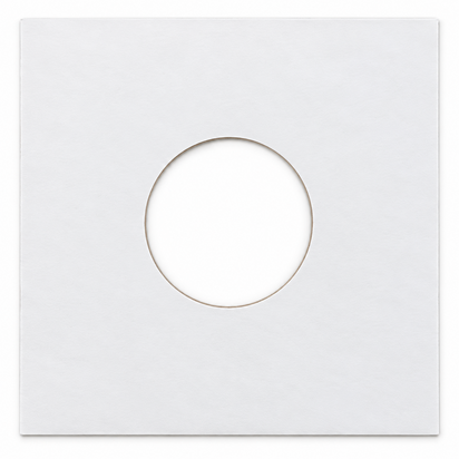 100 stuks Wit Papieren Hoezen voor vinylsingles (High Quality) -  (Vinylaccessoires)
