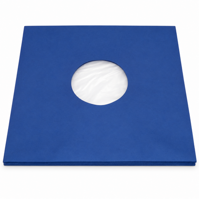 Binnenhoezen voor LP's (Blauw met antistatische voering) - per 10 stuks