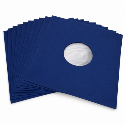 Binnenhoezen voor LP's (Blauw met antistatische voering) - per 10 stuks