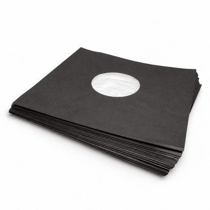 Binnenhoezen voor LP's (zwart met antistatische voering) - per 50 stuks