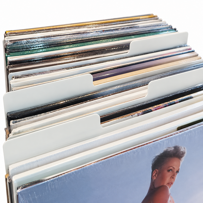 LP Registers Wit Met Tab - per 20 STUKS