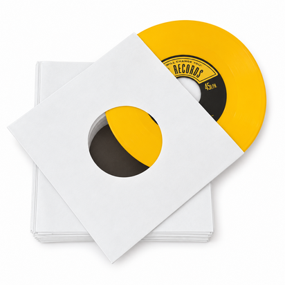 Wit Papieren Hoezen voor vinylsingles (Standaard) - per 100 stuks