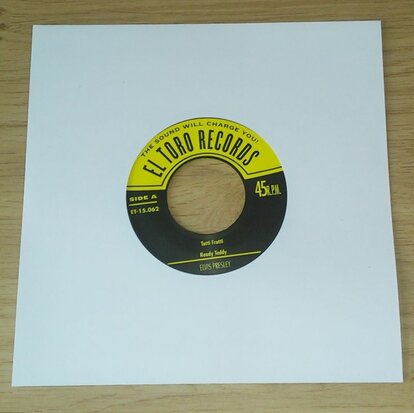 Wit Papieren Hoezen voor vinylsingles (High Quality) - per 100 stuks