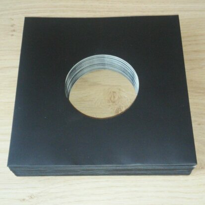 Zwart Kartonnen hoezen voor vinylsingles - per 20 stuks