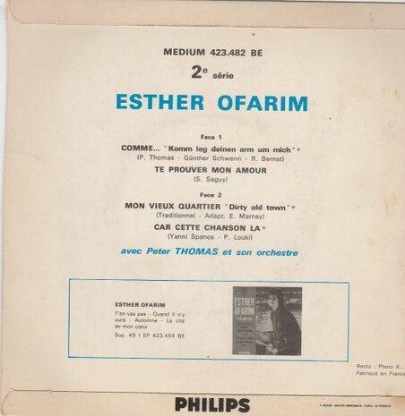 Esther Ofarim - Comme (EP) (Vinylsingle)