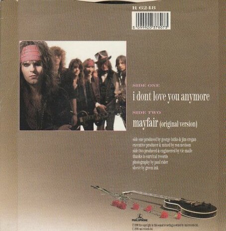 Quireboys - I Don't Love You Anymore + Mayfair (original version) (Vinylsingle)