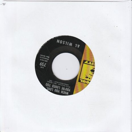 Al Wilson - Who Could Be Lovin' You + When You Love, You're Loved Too (Vinylsingle)