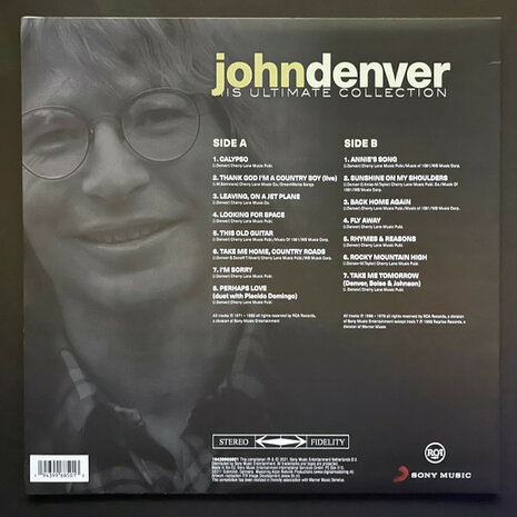 JOHN DENVER - HIS ULTIMATE COLECTION -COLOURED- (Vinyl LP)