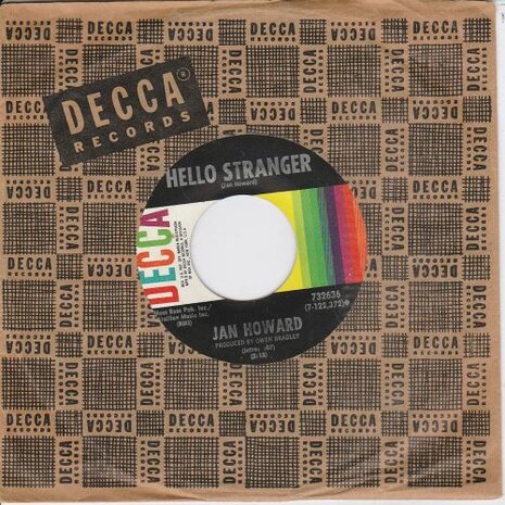 Jan Howard - Rock Me Back To Little Rock + Hello Stranger (Vinylsingle)