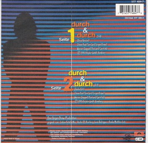 Jurgen Drews - Durch & Durch + (Radio Edit) (Vinylsingle)
