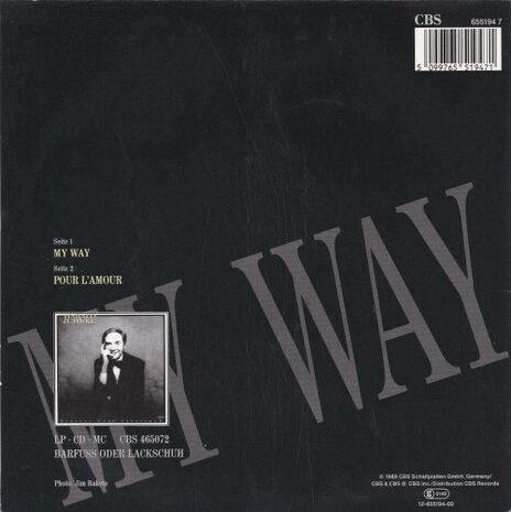 Harald Juhnke - My Way + Pour L'Amour (Vinylsingle)