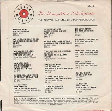 Gisela Jonas - Fremder Mann + Am Nachmittag (Vinylsingle)