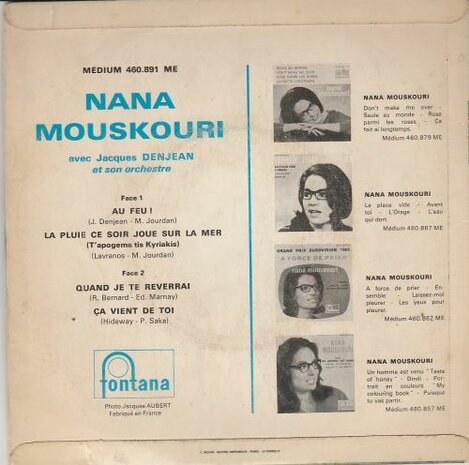 Nana Mouskouri - Au Feu (EP) (Vinylsingle)