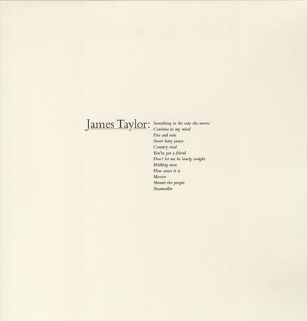 JAMES TAYLOR - GREATEST HITS (Vinyl LP)