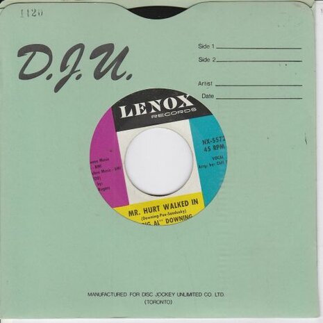 Big Al Downing - Mr. Hurt Walked In + If I Had Our Love To Live Over (Vinylsingle)