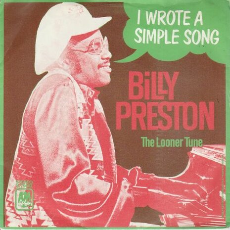 Billy Preston - I Wrote A Simple Song + The Looner Tune (Vinylsingle)