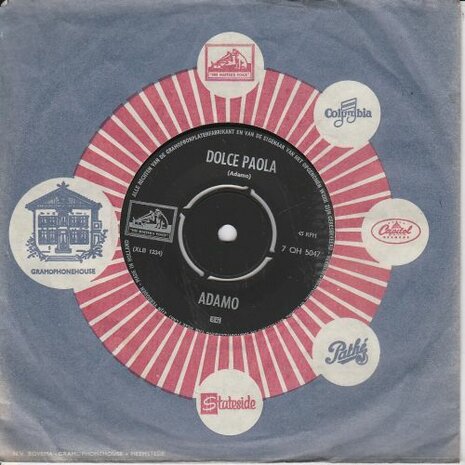 Adamo - Dolce Paola + A vot' bon coeur (Vinylsingle)