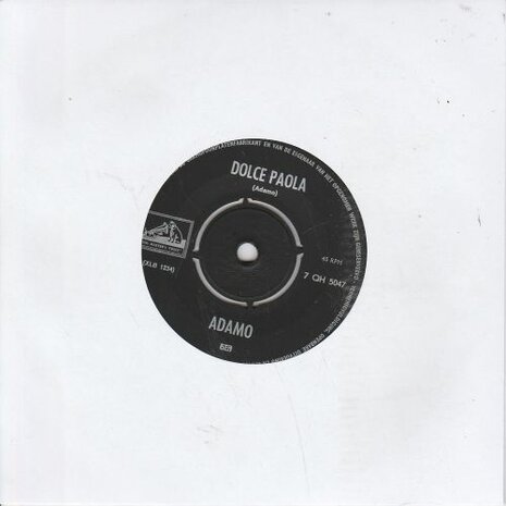 Adamo - Dolce Paola + A vot' bon coeur (Vinylsingle)