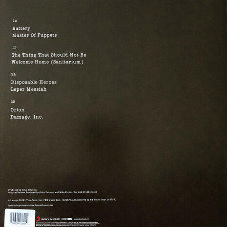 DREAM THEATER - Master Of Puppets - Live In Barcelona, 2002 (Vinyl LP)