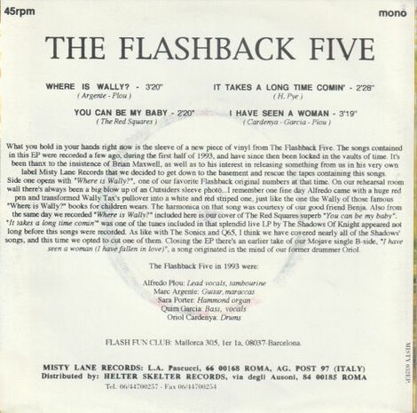 Flashback Five - Where Is Wally (EP) (Vinylsingle)