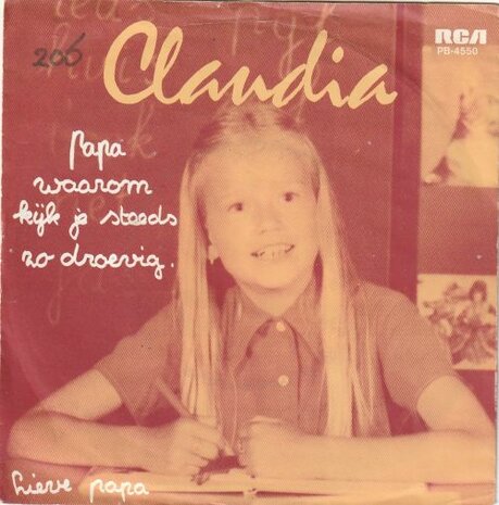 Claudia - Papa waarom kijk je steeds zo droevig + Lieve papa (Vinylsingle)