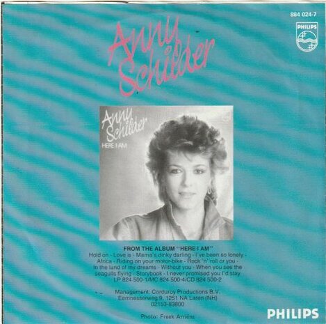Anny Schilder - Mama's dinky darling + Riding on your motorbike (Vinylsingle)