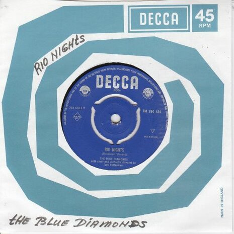Blue Diamonds - Rio Nights + When day is done (Vinylsingle)