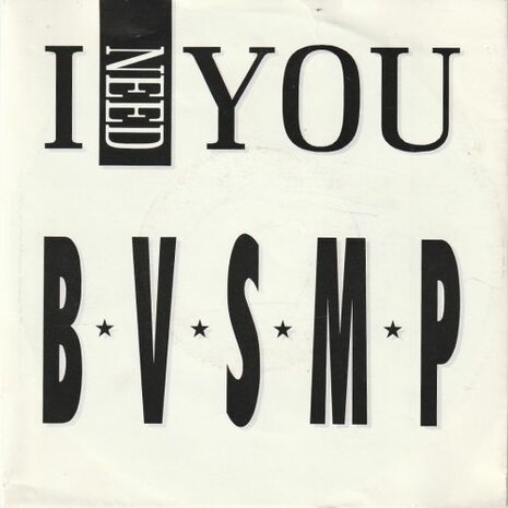 BVSMP - I need you + (instr.) (Vinylsingle)