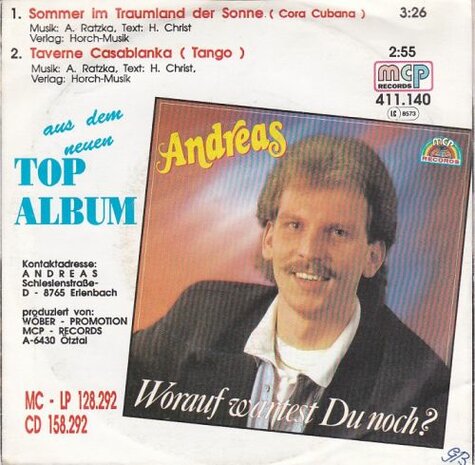 Andreas - Sommer im Traumland de sonne + Taverne Casablanca (Vinylsingle)