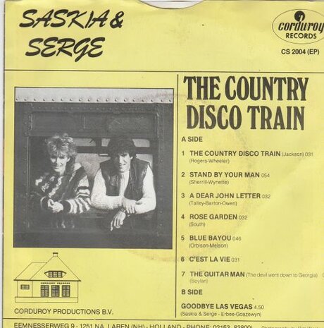 Saskia & Serge - Country disco train + Goodbye Las Vegas (Vinylsingle)