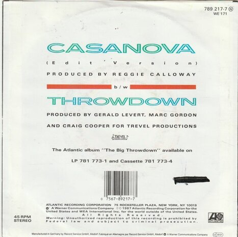 Levert - Casanova + Throwdown (Vinylsingle)