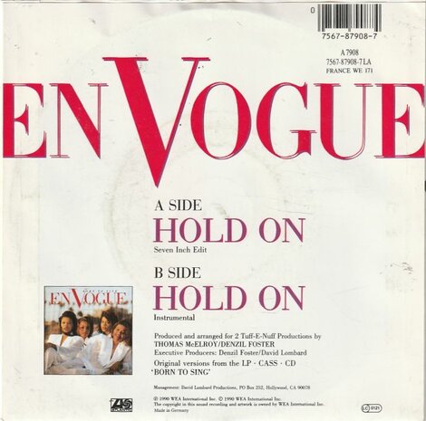 En Vogue - Hold on + (instr.) (Vinylsingle)