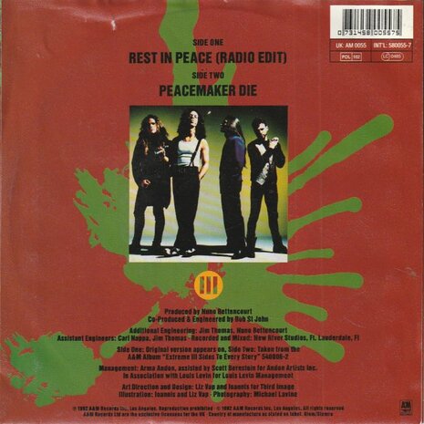 Extreme - Rest in peace + Peacemaker die (Vinylsingle)