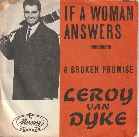 Leroy van Dyke - If A Woman Answers + A Broken Promise (Vinylsingle)