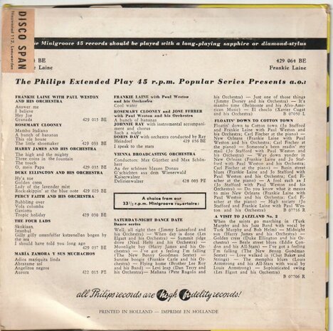 Frankie Laine - Tarrier Song (EP) (Vinylsingle)