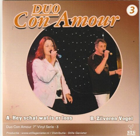 Duo Con Amour - Hey schat was is er loos + Zilveren Vogel (Vinylsingle)